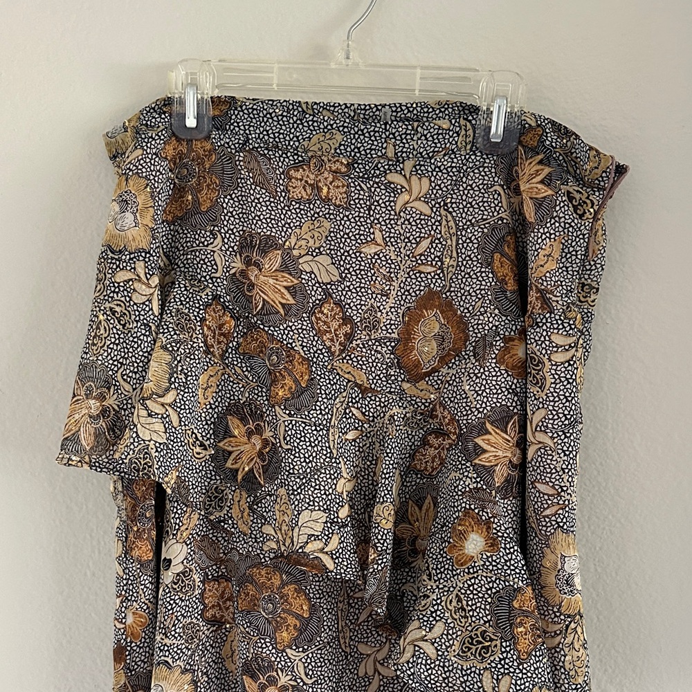 Ruffle Midi Skirt